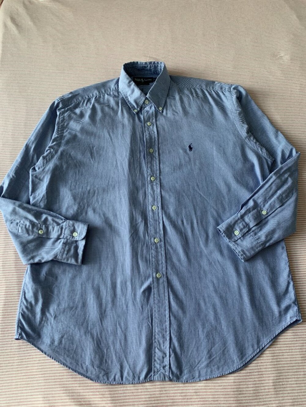 Ralph Lauren Blake 100% Cotton Button Down Long Sleeve Shirt Men's Size L - Picture 4 of 11